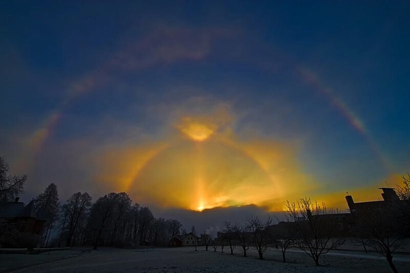 Sunrise with Parhelic Circle