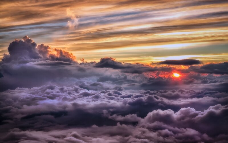 Sunset Above Clouds