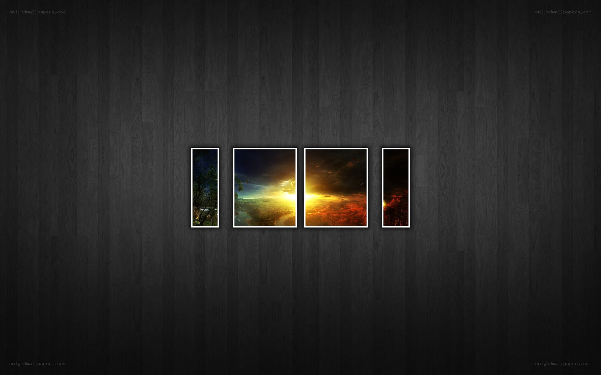 sunset art collage