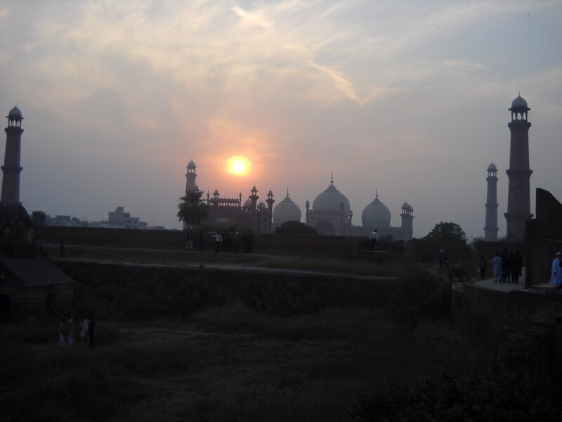 Sunset at a historic mosque