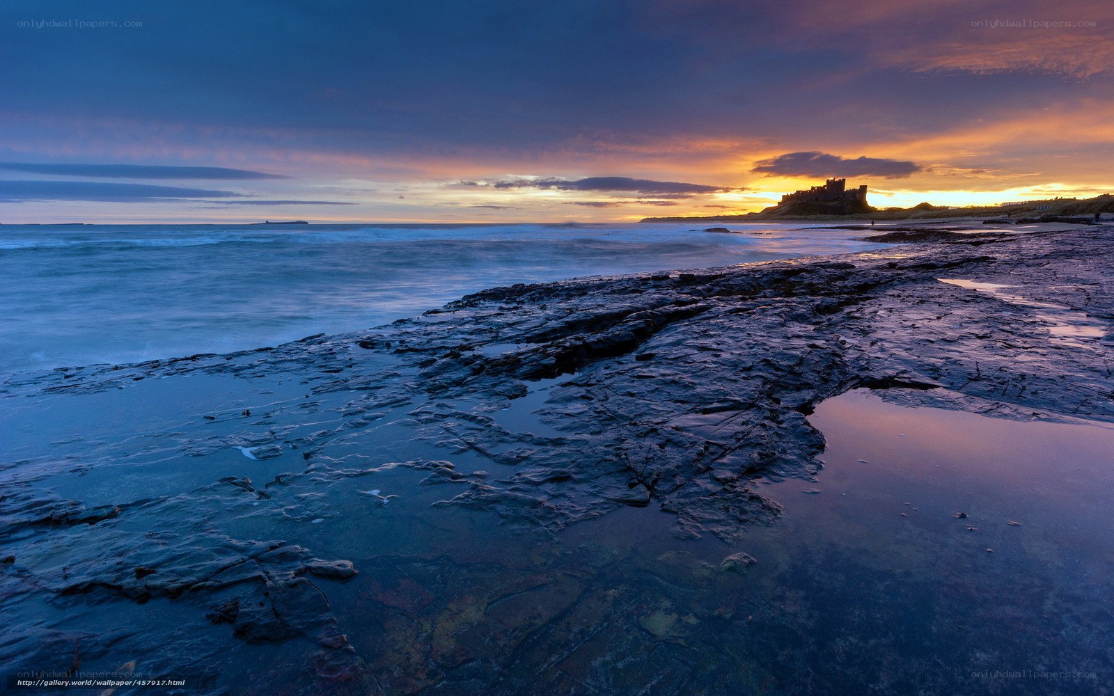 Sunset at Bamburgh Castle