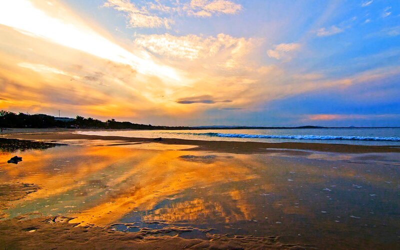 Sunset at Beach — Orange
