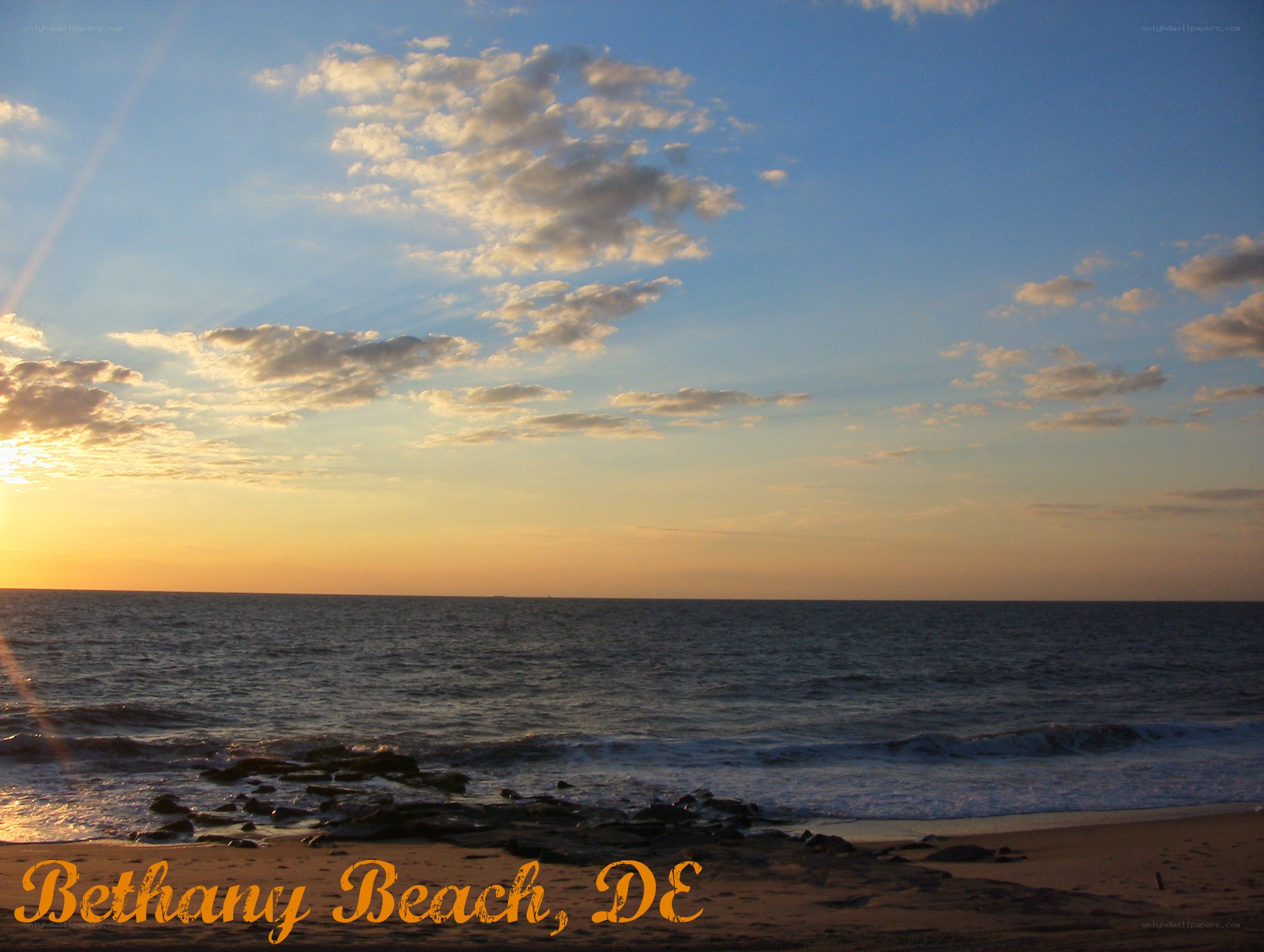sunset at bethany beach