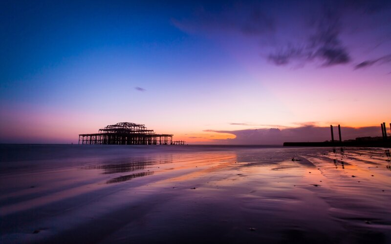 Sunset at Brighton Pier