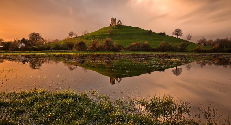 Sunset at Castle Ruins