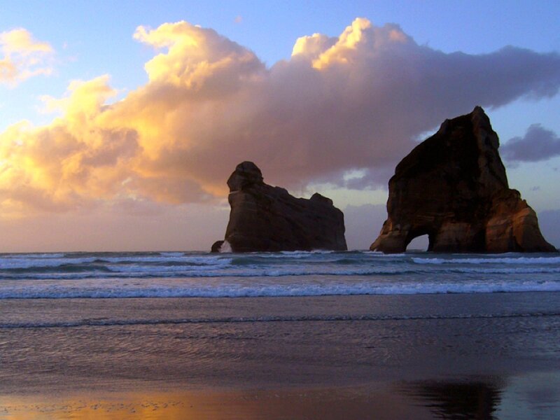 Sunset at Cathedral Cove