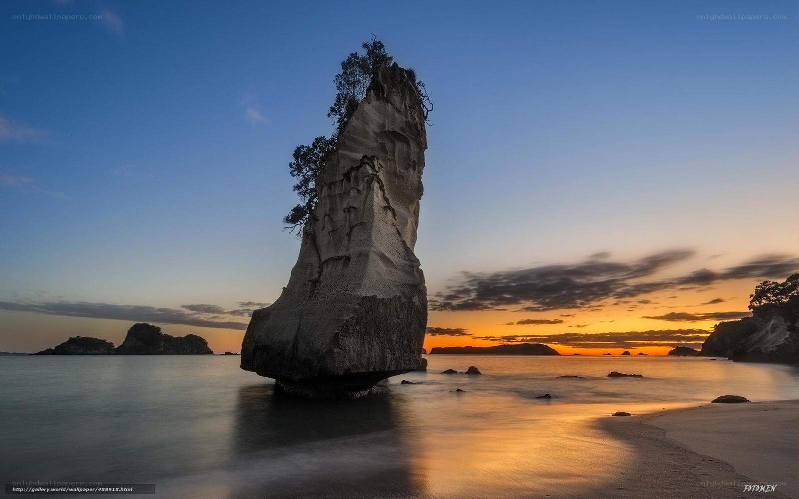 Sunset at Cathedral Cove