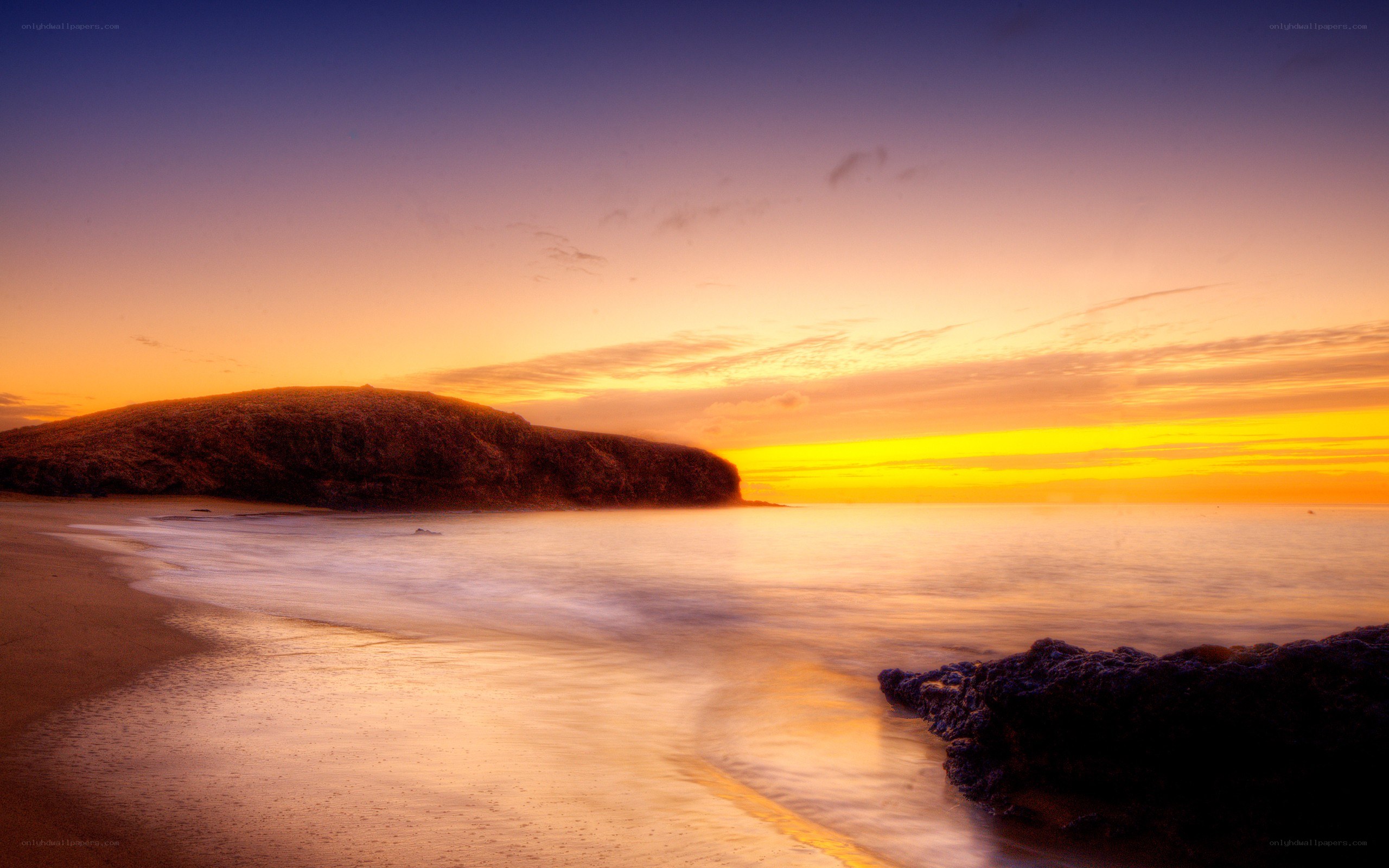 sunset at coastal cove