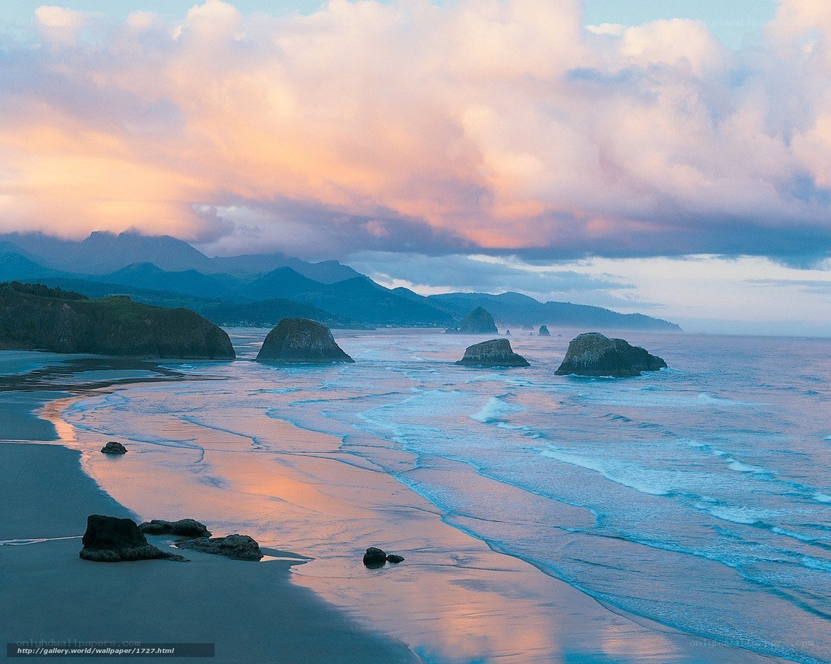 sunset at coastal rock formations