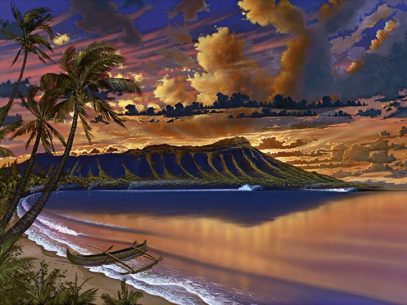 Sunset at Diamond Head