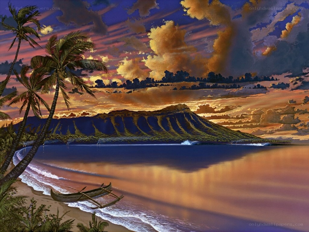 Sunset at Diamond Head