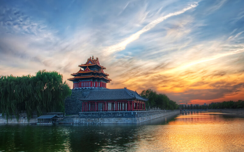 Sunset at Forbidden City