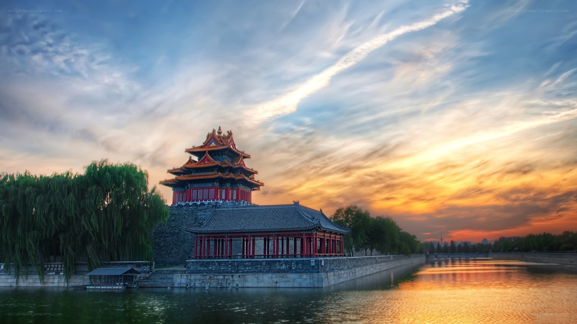 Sunset at Forbidden City