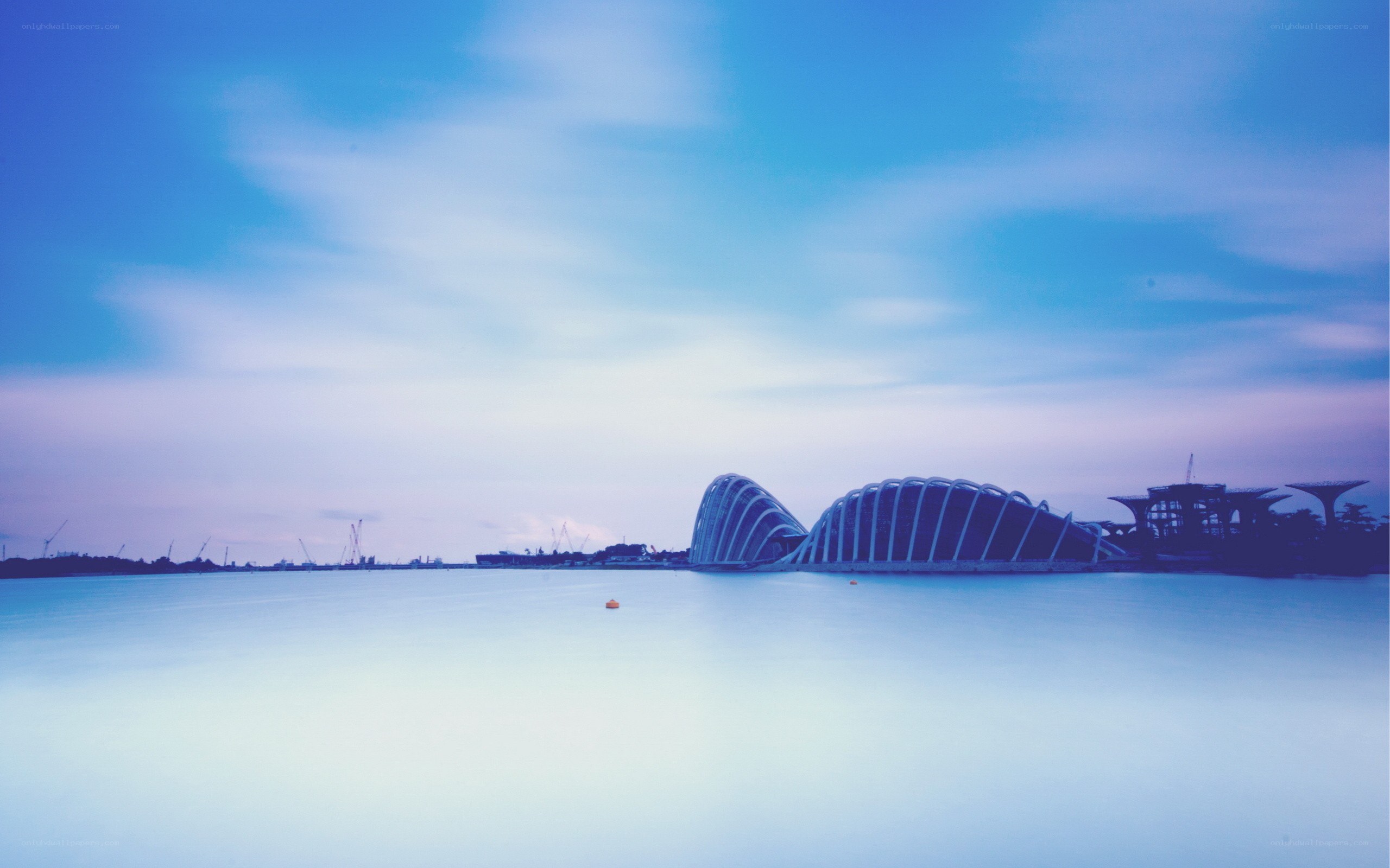 Sunset at Gardens by the Bay