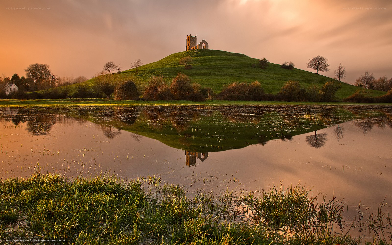 Sunset at Glastonbury Tor