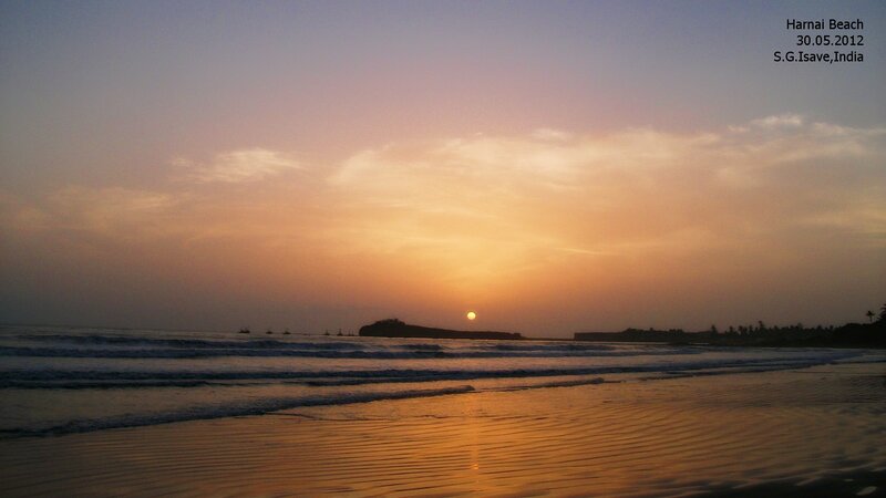 Sunset at Harnai Beach