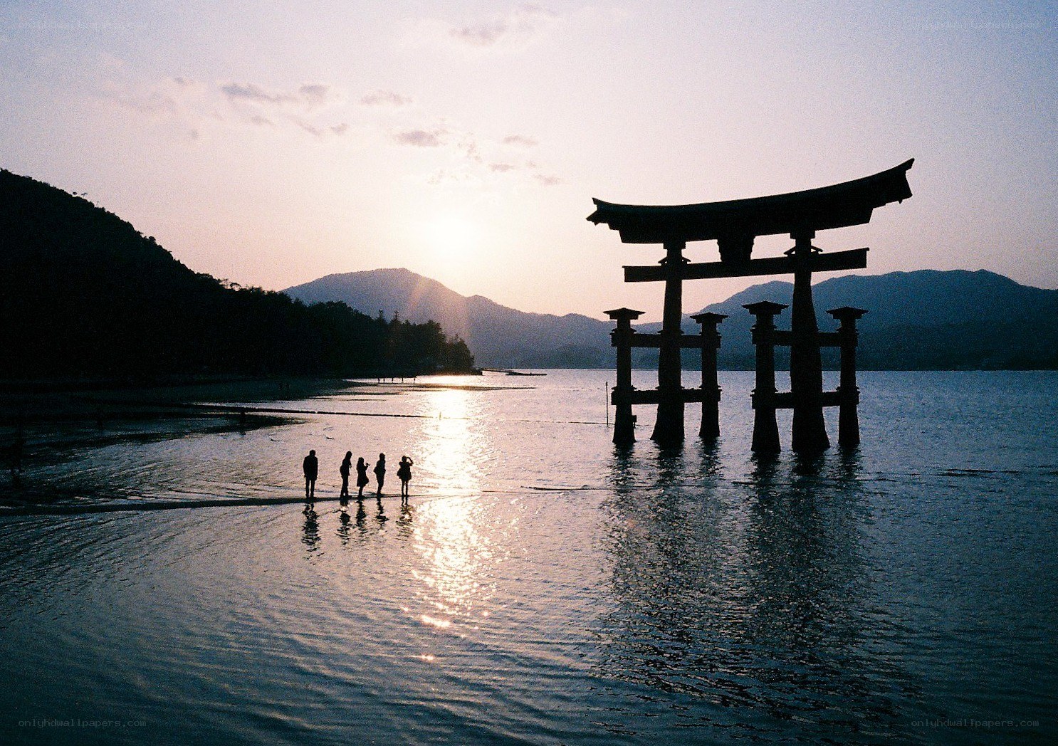 Sunset at Itsukushima Shrine