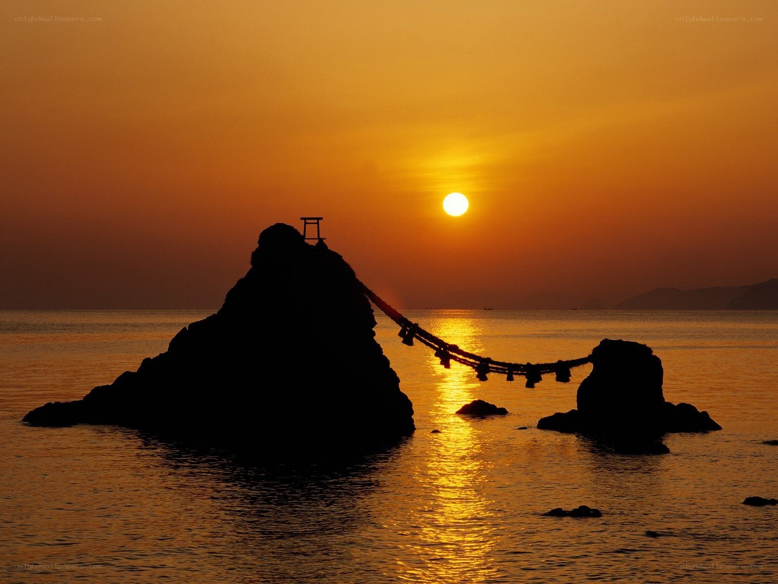 Sunset at Itsukushima Shrine