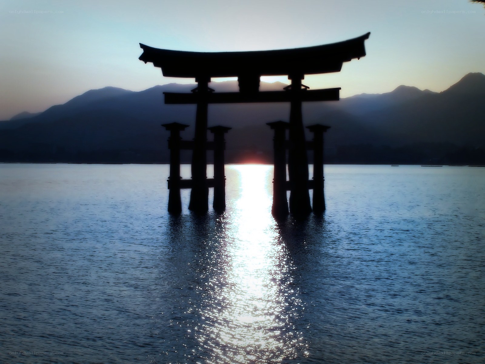 Sunset at Itsukushima Shrine