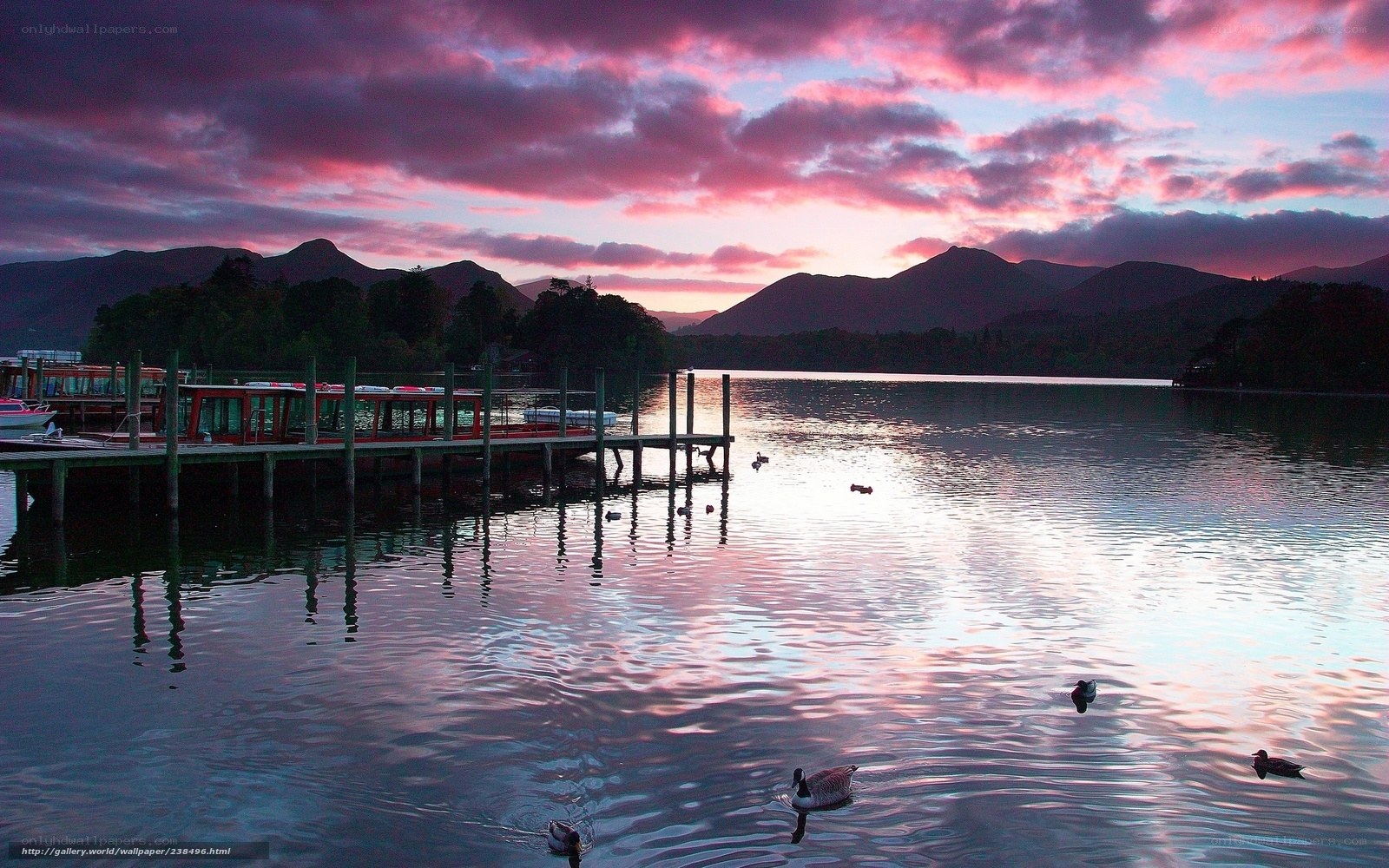 Sunset at Lake Windermere