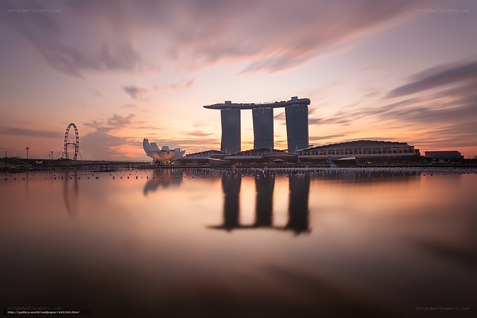 Sunset at Marina Bay Sands