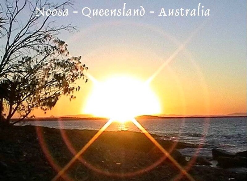 sunset at noosa beach