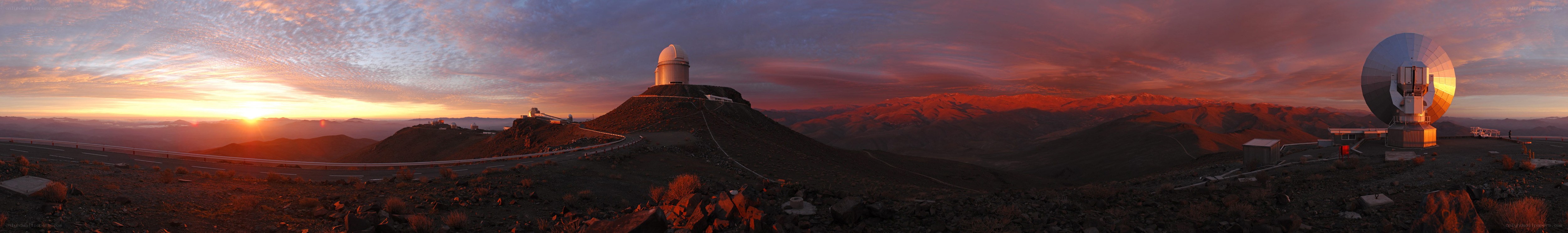 Sunset at observatory mountain