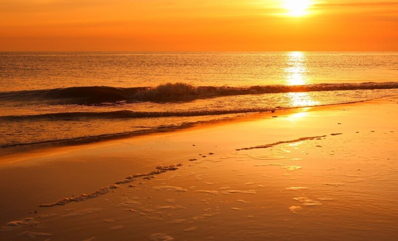 Sunset at Ocean Beach — Orange