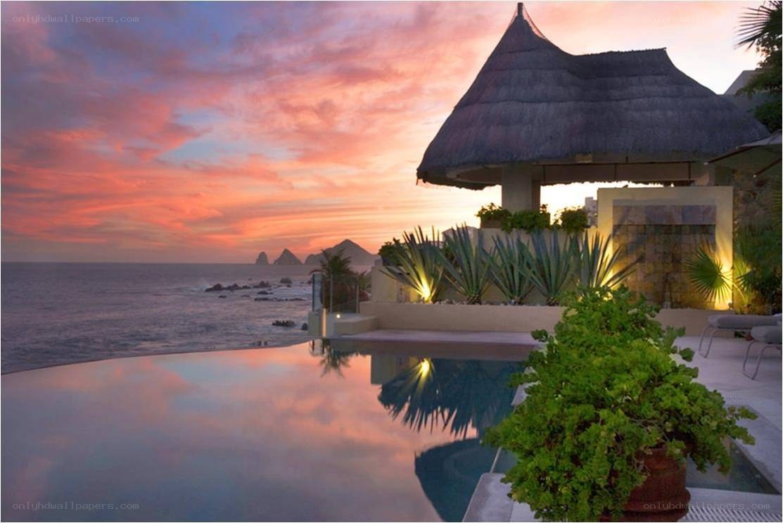 sunset at ocean villa