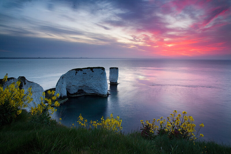Sunset at Old Harry Rocks
