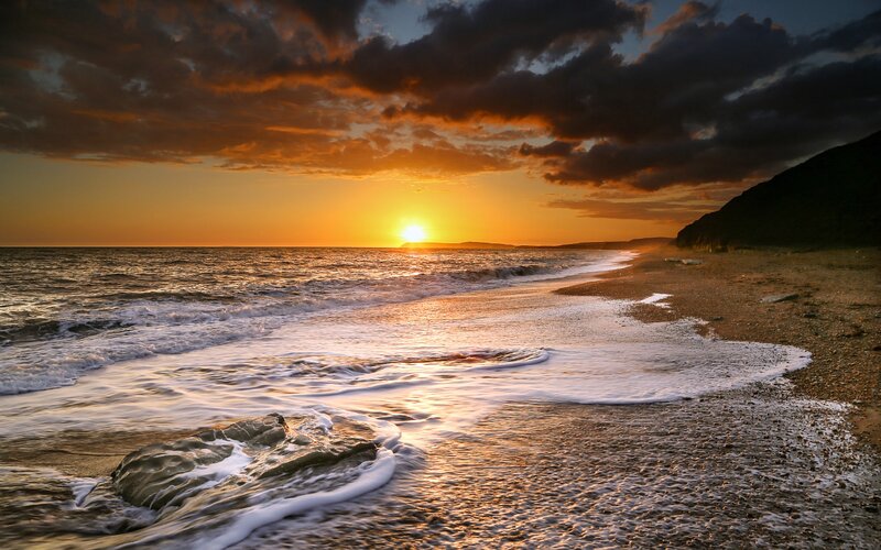 Sunset at Pebble Beach — Orange