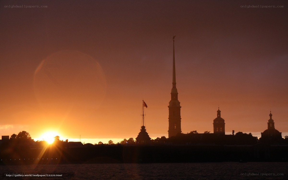 Sunset at Peter and Paul Fortress