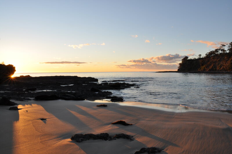 Sunset at Rocky Beach — Orange