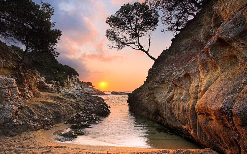 Sunset at Rocky Cove — Orange