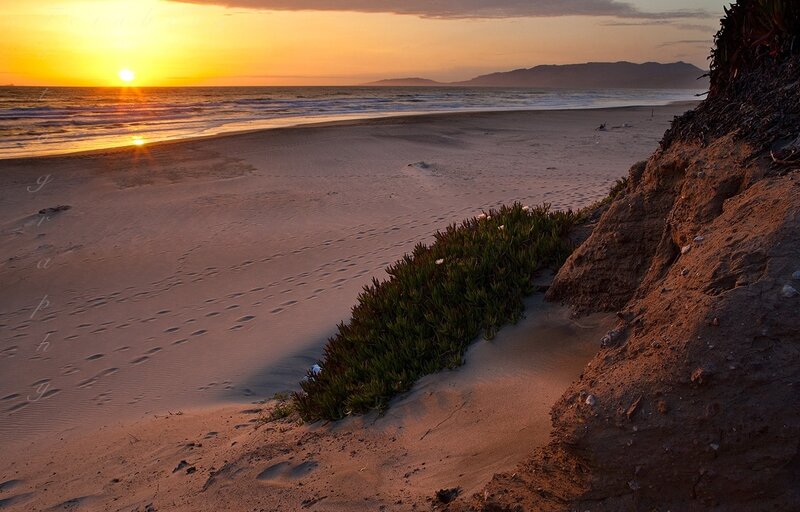 Sunset at Sandy Beach — Orange