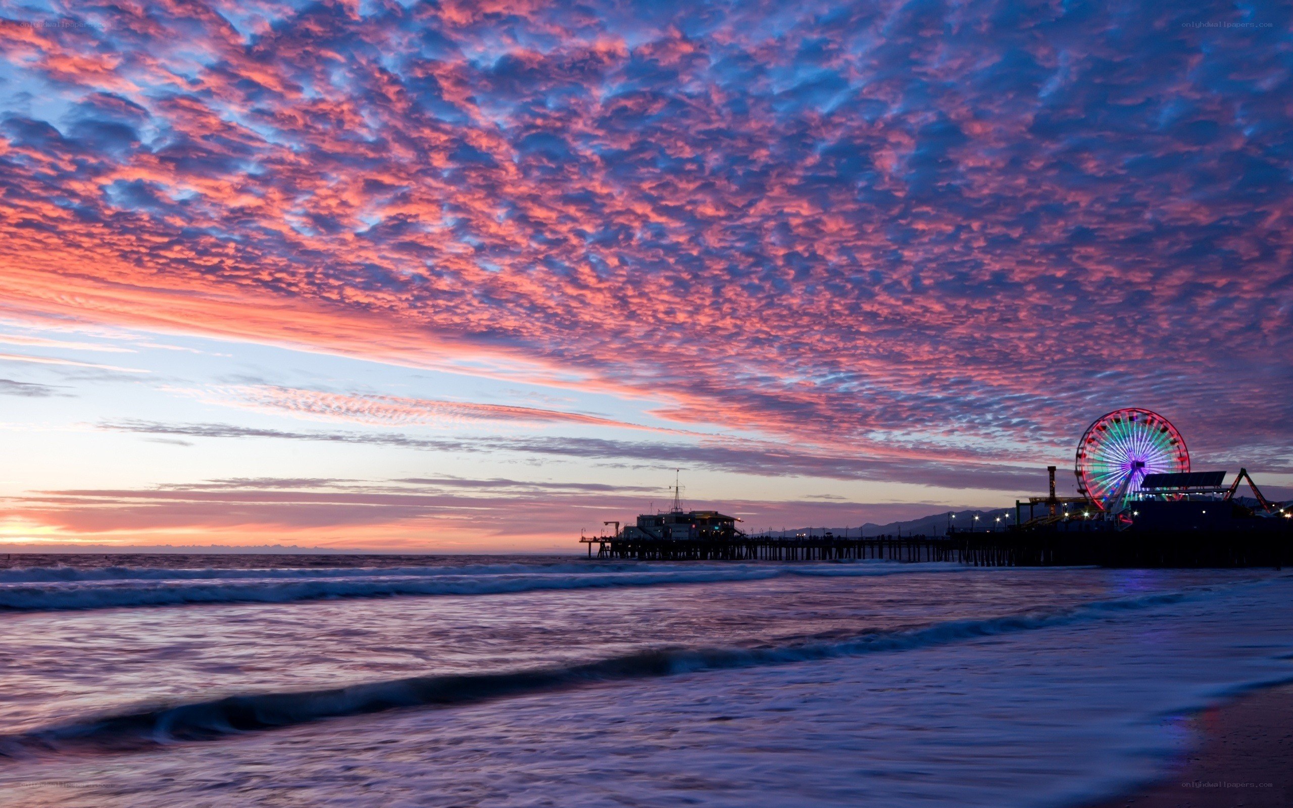 Sunset at Santa Monica Pier