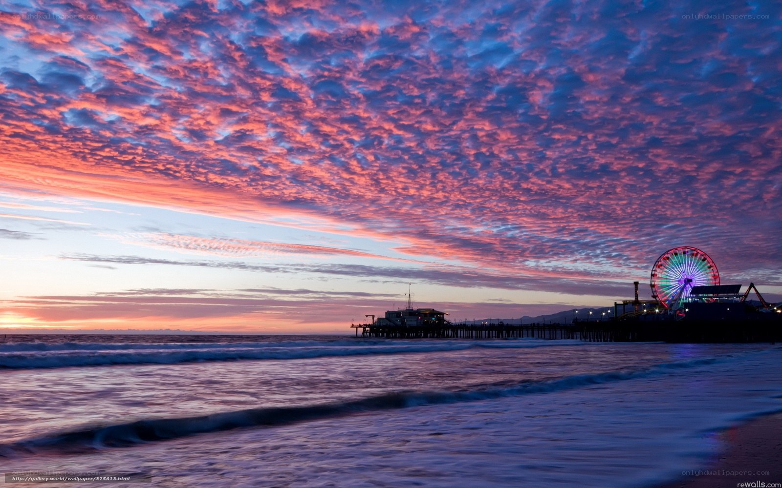 Sunset at Santa Monica Pier