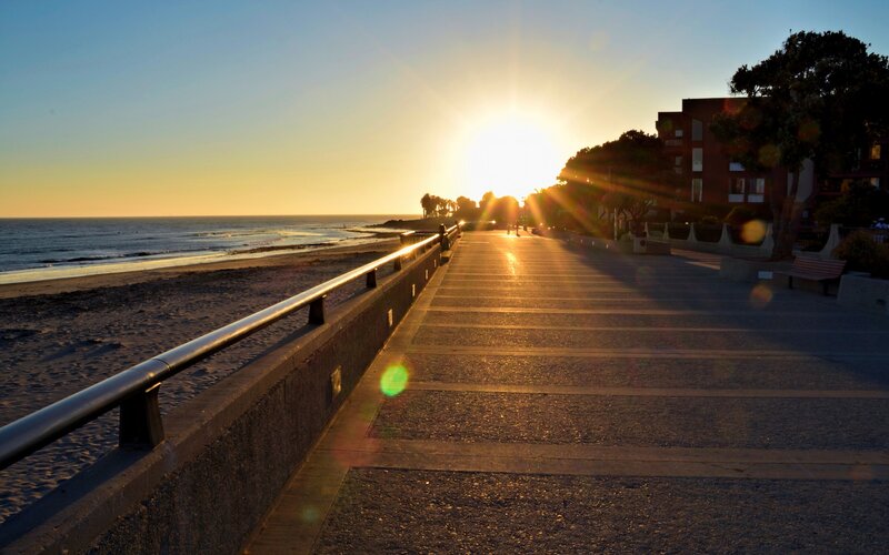 Sunset at Seaside Promenade