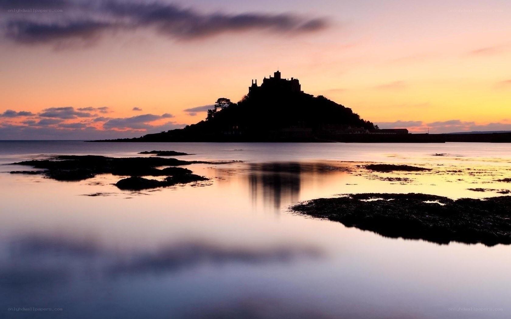Sunset at St Michael's Mount