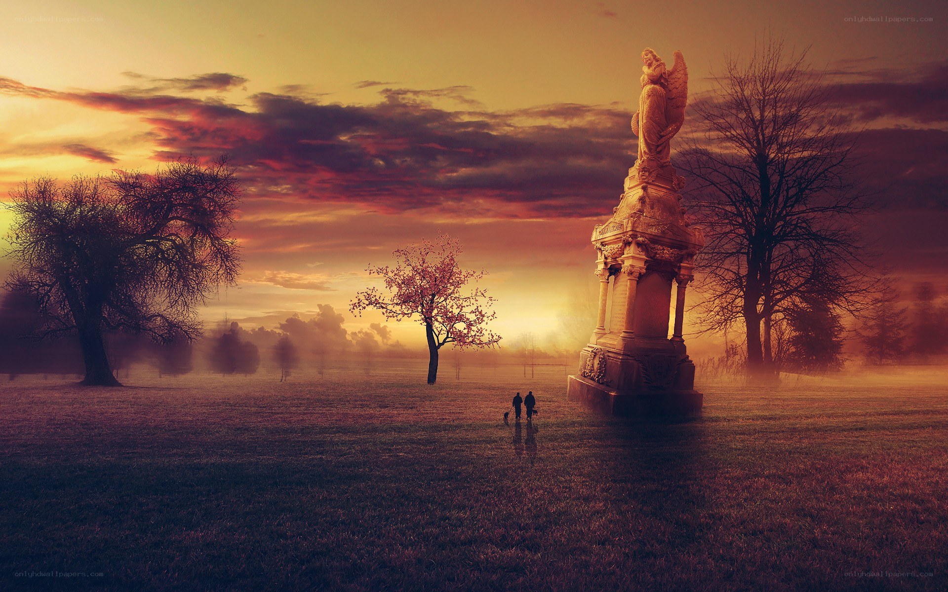Sunset at the Angel Monument