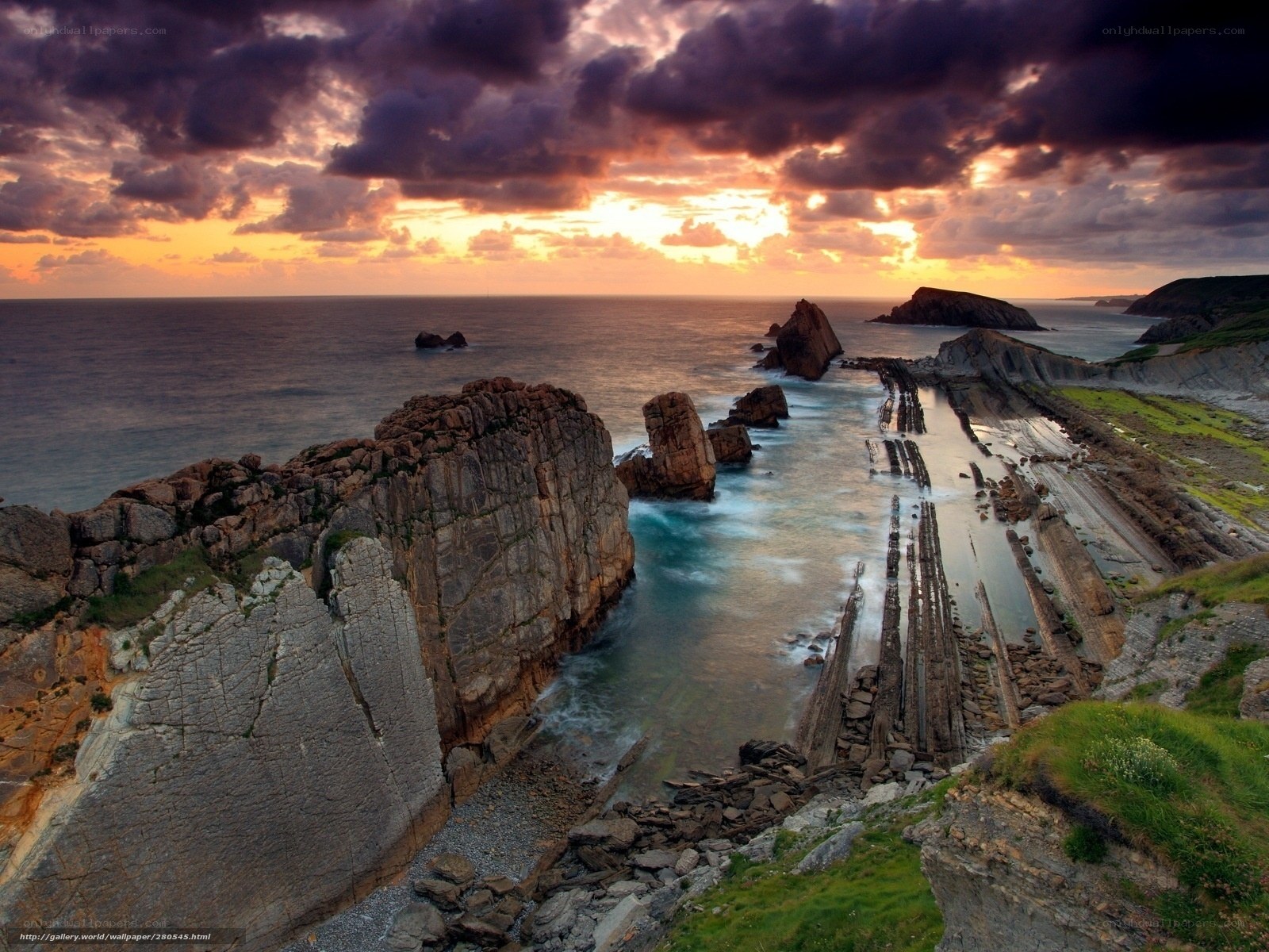Sunset at the Basque Coast
