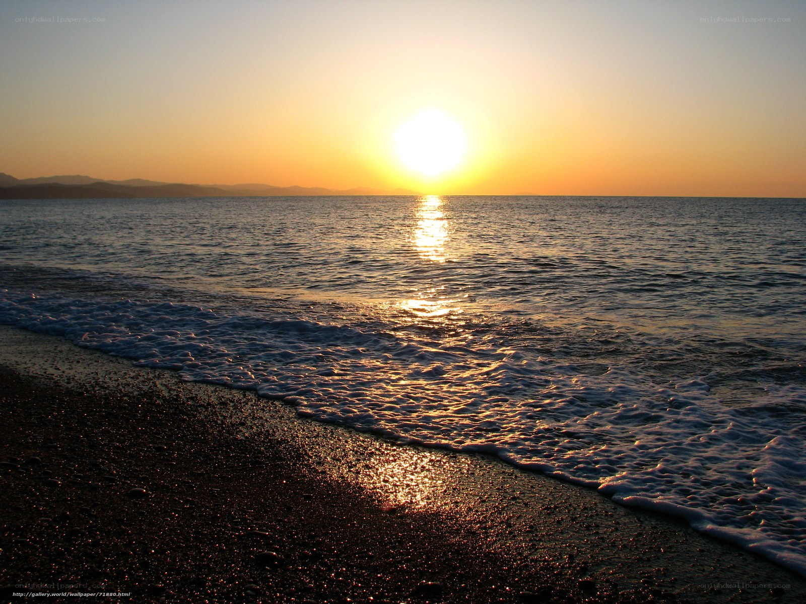 sunset at the beach