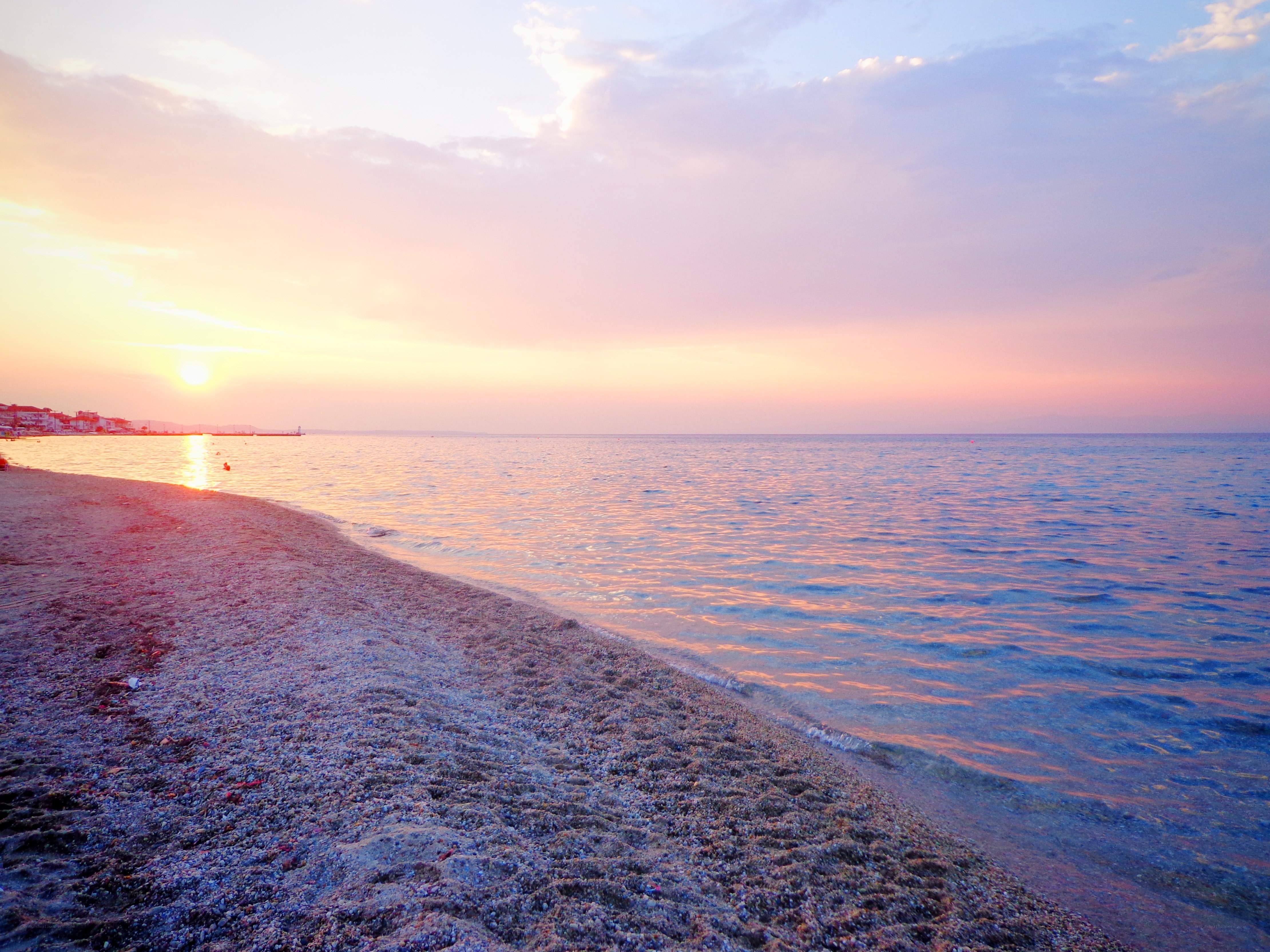 sunset at the beach