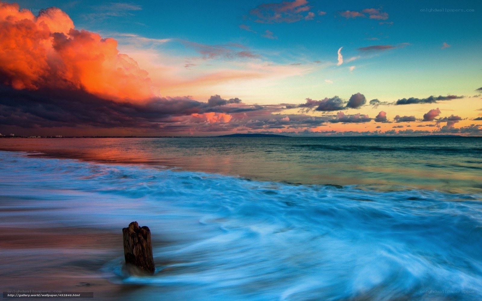 sunset at the beach