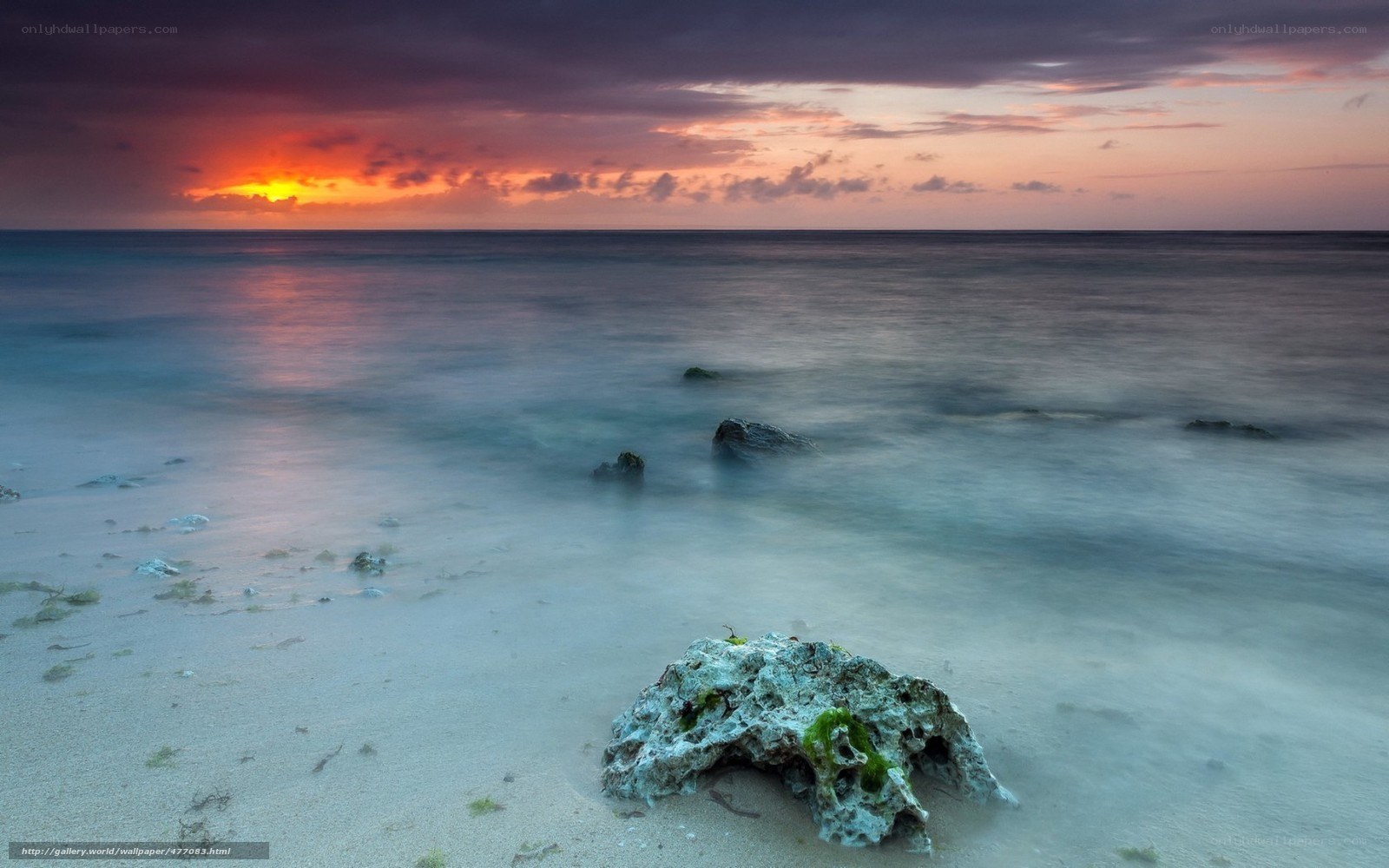 sunset at the beach