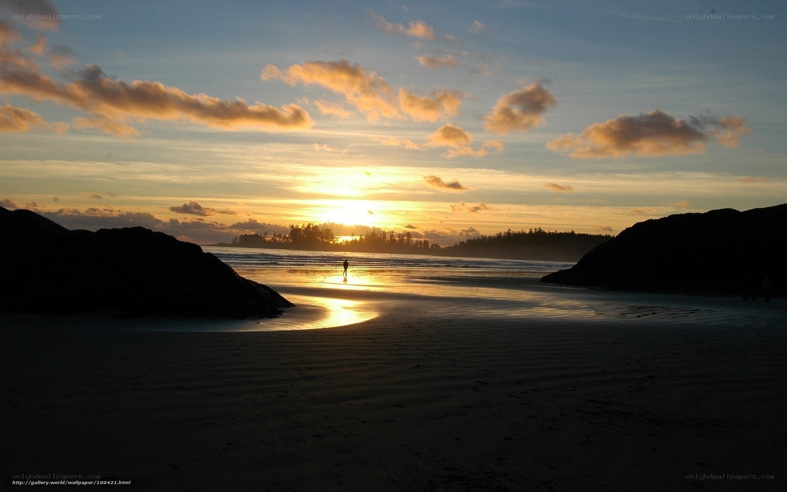 sunset at the beach