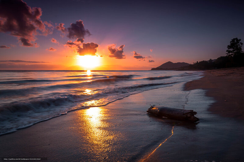 sunset at the beach