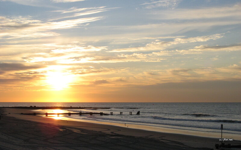 sunset at the beach