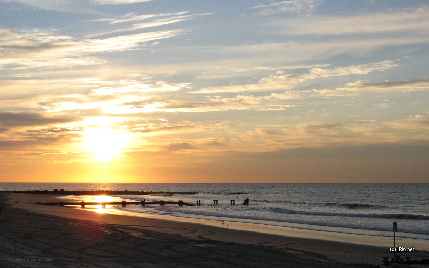 sunset at the beach