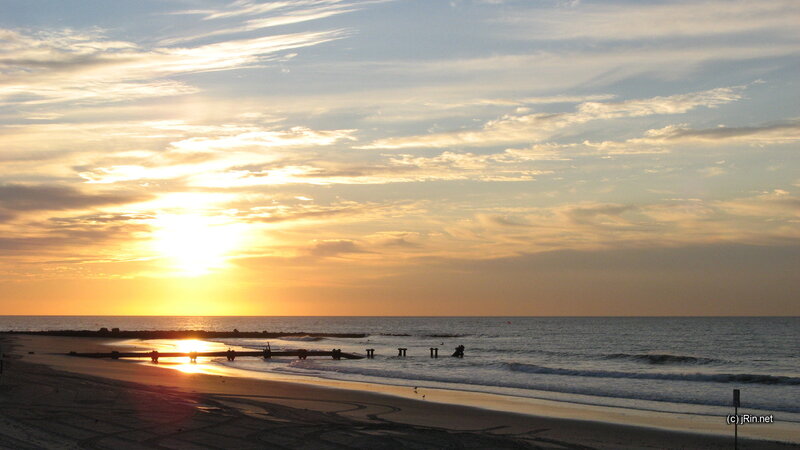sunset at the beach